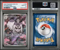 Houndstone 145/132 PSA 10 🔥 ME01: Mega Evolution Holo Gem Mint Pokemon TCG - Image 3