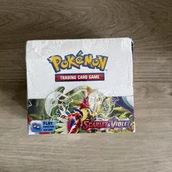 Pokemon TCG Scarlet and Violet Base Set Booster Box 36 Packs - Tear See Pic - Image 1