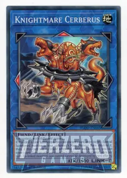 Yugioh Knightmare Cerebrus FLOD-EN045 Super Rare NM/LP - Image 1