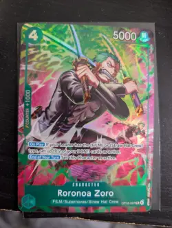OP15 Roronoa Zoro Treasure Rare TR Super Rare PRERELEASE NM - Image 1