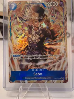 One Piece CCG Sabo OP15-046 Special Blocker Holo 9000 Power 7 Cost English - Image 1