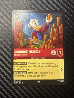Scrooge McDuck-Ebenezer Scrooge 124/204 Winterspell Disney Lorcana NM - Image 1