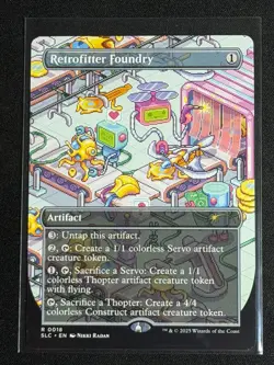 MTG Secret Lair Encyclopedia of Magic the Gathering Retrofitter Foundry RARE SP - Image 1