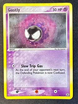 Gastly RARITY ERROR 63/112 EX FireRed & LeafGreen Pokemon Card Reverse Holo VLP - Image 1