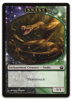 Snake Token #6 (NM) Journey Into Nyx JOU Magic MTG - Image 1