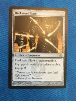 Darksteel Plate - Mirrodin Besieged (MBS) - MTG Magic the Gathering LP - Image 1