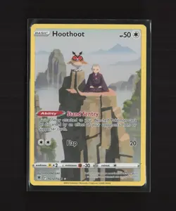 Hoothoot TG12/TG30 Astral Radiance Full Art Holo Ultra Rare Pokemon Card - Image 4