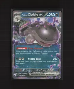 Paldean Clodsire ex 059/091 Paldean Fates Ultra Rare Holo Pokemon Card - Image 2
