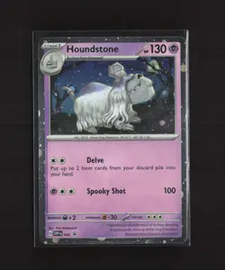 Houndstone SVP042 Black Star Promo Cosmos Holo Pokemon Card - Image 1