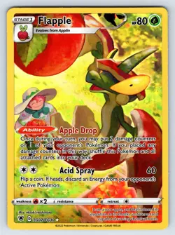 Flapple TG02/TG30 Astral Radiance Full Art Holo Pokemon Card - Image 1
