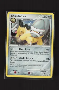 Shieldon DP08 Black Star Promo Cosmos Holo Pokemon Card - Image 1