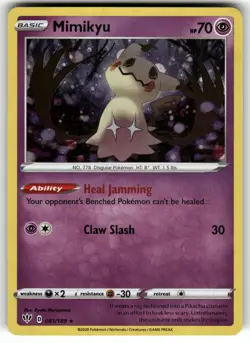 Mimikyu - (Cosmos Holo) 081/189 NM Pokemon Card TCG - Image 1