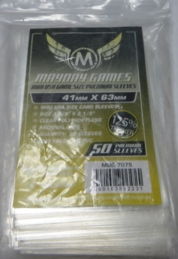 Mayday Games 41 x 63 mm SLEEVES Mini USA Premium Card Game Pack of 50 - Image 2