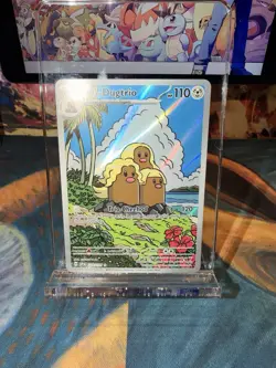 Pokemon TCG Alolan Dugtrio Holo Card Sv08: Surging Sparks 208/191 NM Condition - Image 1
