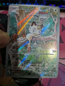 Pokemon TCG Meowth 106/094 Near Mint/Mint Pack Fresh Phantasmal Flames - Image 3