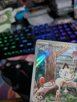 Pokemon TCG Meowth 106/094 Near Mint/Mint Pack Fresh Phantasmal Flames - Image 5