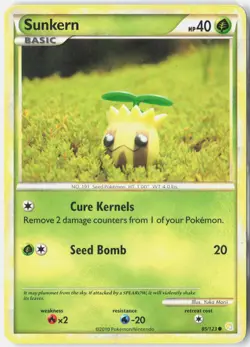 Sunkern 85/123 Common HeartGold & SoulSilver Pokemon LP - Image 1