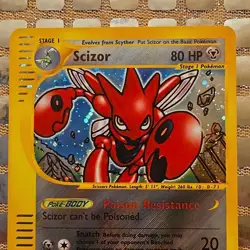 The Pokemon Company Scizor H21/H32 Aquapolis Holo Rare 2002 80HP Eng - Image 5