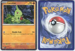 ✰ LARVITAR 110/193 COSMOS FOIL PALDEA EVOLVED PROMO POKEMON ✰ NM/M - Image 1