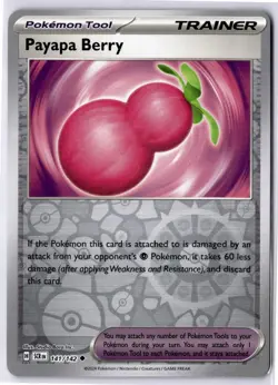 Payapa Berry 141/142 Stellar Crown Uncommon Reverse Holo Pokemon Card LP - Image 1
