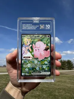 Pokemon TCG Lillie's Clefairy EX Journey Together 184/159 TAG Gem Mint 10 - Image 1