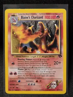 2000 Pokemon Blaine's Charizard Holo 2/132 Gym Challenge - Image 1