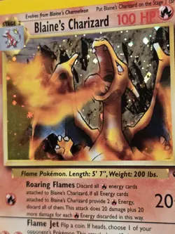 2000 Pokemon Blaine's Charizard Holo 2/132 Gym Challenge - Image 5