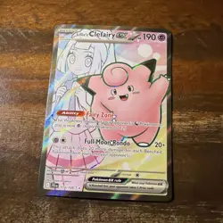 Pokemon: Lillie's Clefairy EX Ultra Rare Full Art 173/159 NM+ - Image 1