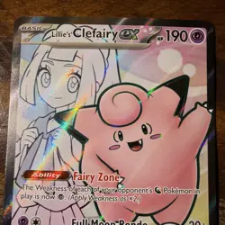 Pokemon: Lillie's Clefairy EX Ultra Rare Full Art 173/159 NM+ - Image 3