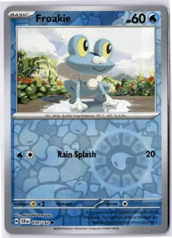Froakie 039/142 Stellar Crown Common Reverse Holo Pokemon Card LP - Image 1