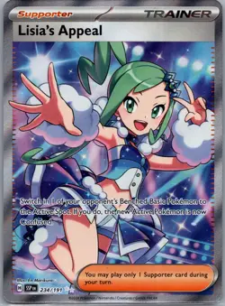 Lisia's Appeal 234/191 SV08: Surging Sparks Pokemon TCG Ultra Rare NM - Image 1