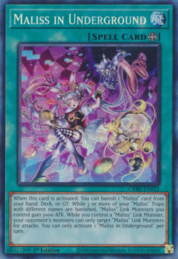 YUGIOH MALISS IN UNDERGROUND ULTRA RARE CRBR-EN021 NEAR MINT - Image 1