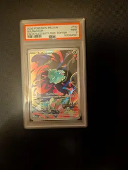 Bulbasaur 133/132 Mega Evolution STAMPED Box Topper PSA 9 MINT Pokemon Card - Image 5