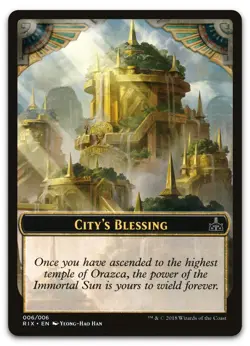 City's Blessing Token (006) #6 (NM) Rivals of Ixalan RIX Magic MTG - Image 1