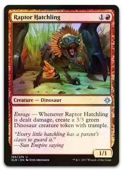 Raptor Hatchling #155 (Foil) (NM) Ixalan XLN Magic MTG - Image 1