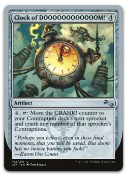 Clock of DOOOOOOOOOOOOM! #142 (NM) Unstable UST Magic MTG - Image 1