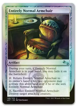 Entirely Normal Armchair #146 (Foil) (NM) Unstable UST Magic MTG - Image 1