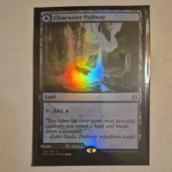MTG FOIL Clearwater Pathway -ZNR - Zendikar Rising NM/M Pack Fresh - Image 1