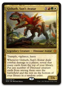 Gishath, Sun's Avatar #222 (NM) Ixalan XLN Magic MTG - Image 1