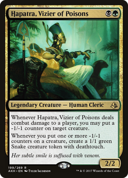 Hapatra, Vizier of Poisons #199 (MP) Amonkhet AKH Magic MTG - Image 1