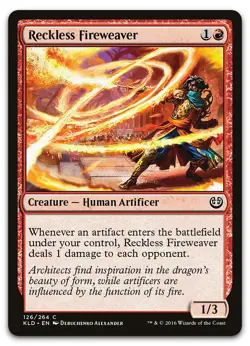 Reckless Fireweaver #126 (NM) Kaladesh KLD Magic MTG - Image 1