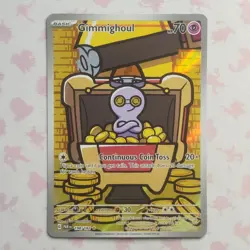 Gimmighoul 198/182 SV04: Pokemon Paradox Rift Holo NM - Image 1