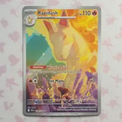 Rapidash IR 189/182 Sv10: Destined Rivals Holo Card 2025 Pokemon TCG NM English - Image 1