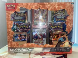 Pokemon TCG: Charizard ex Premium Collection Box Sealed - 6 Packs - Image 1