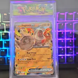 4 Pokemon slab lot holo ungraded Dudunspare ex Regirock Ex Yanmega Ex Lumineon V - Image 3