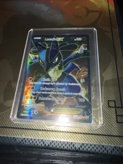 Pokemon Lucario EX Full Art Ultra Rare Holo 107/111 XY Furious Fists 180 HP - Image 3