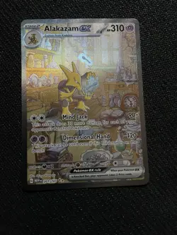 Pokemon Alakazam ex 201/165 Sv Scarlet & Violet 151 Full Art Holo 2023 - Image 1