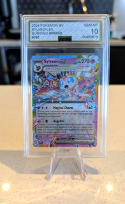 Pokemon Sylveon ex Holo #086/191 Surging Sparks 2024 - AGS 10 Gem Mint✅ - Image 1