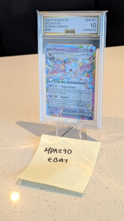 Pokemon Sylveon ex Holo #086/191 Surging Sparks 2024 - AGS 10 Gem Mint✅ - Image 3