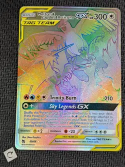 Moltres & Zapdos & Articuno GX 69/68 - Hidden Fates Secret Rare Pokemon TCG NM - Image 1